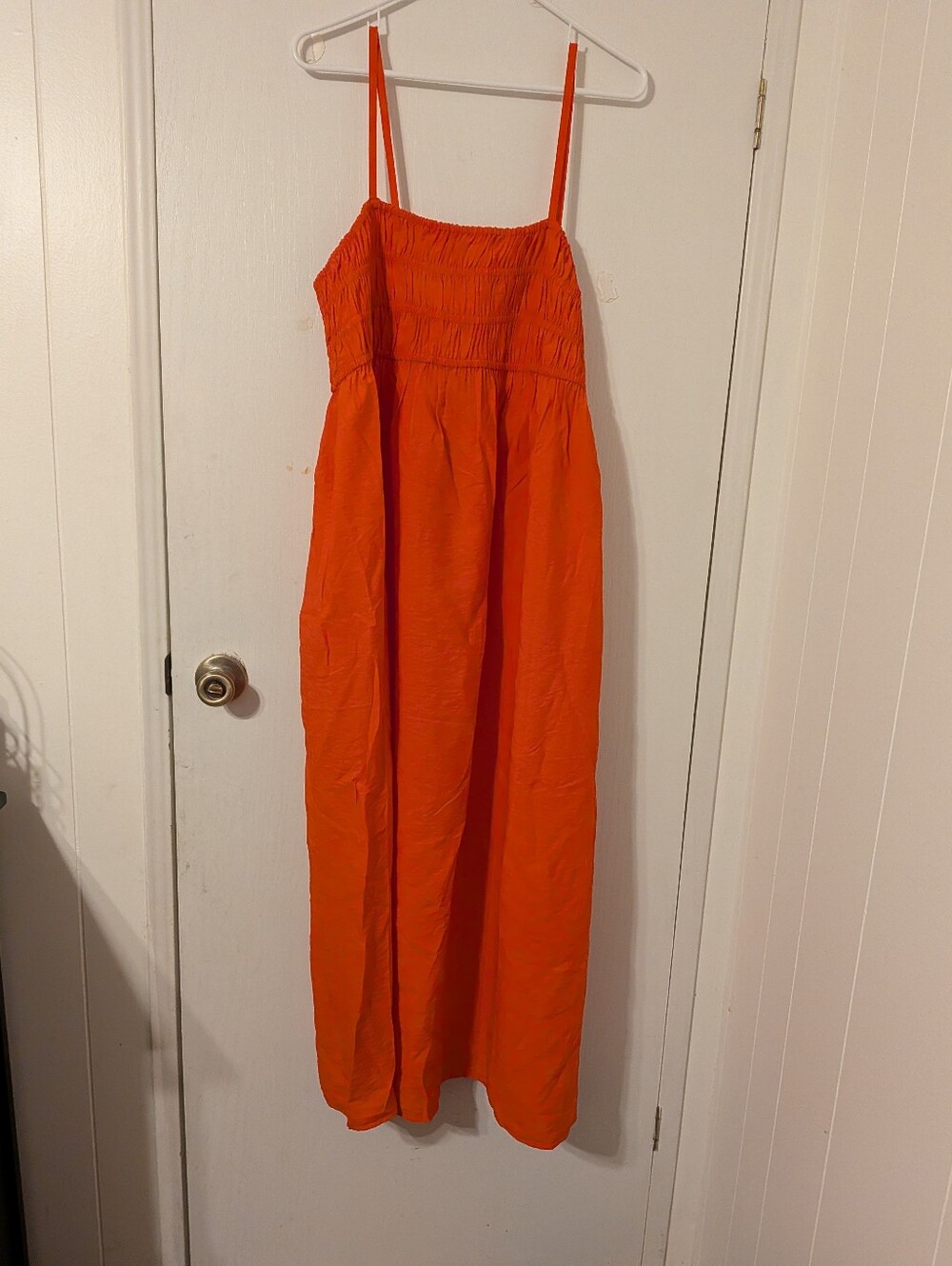 a new day Bright Orange Spaghetti-Strap Maxi Dress